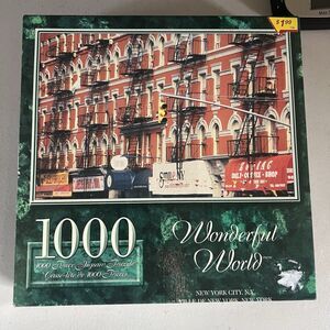 NEW WONDERFUL WORLD NEW YORK CITY PUZZLE Zodiak Deli 1000 Piece Vintage Sealed